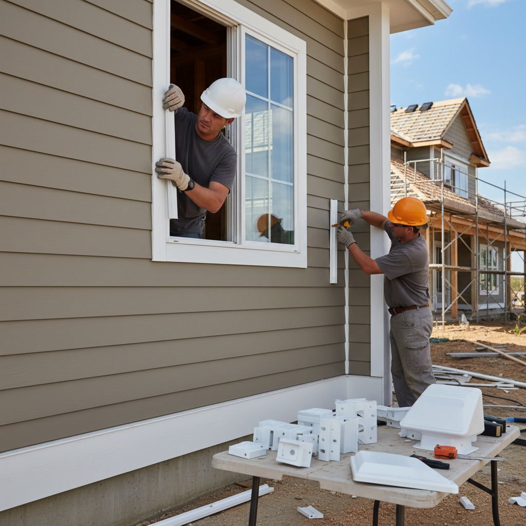 vinyl siding color options and material samples for Texas homes