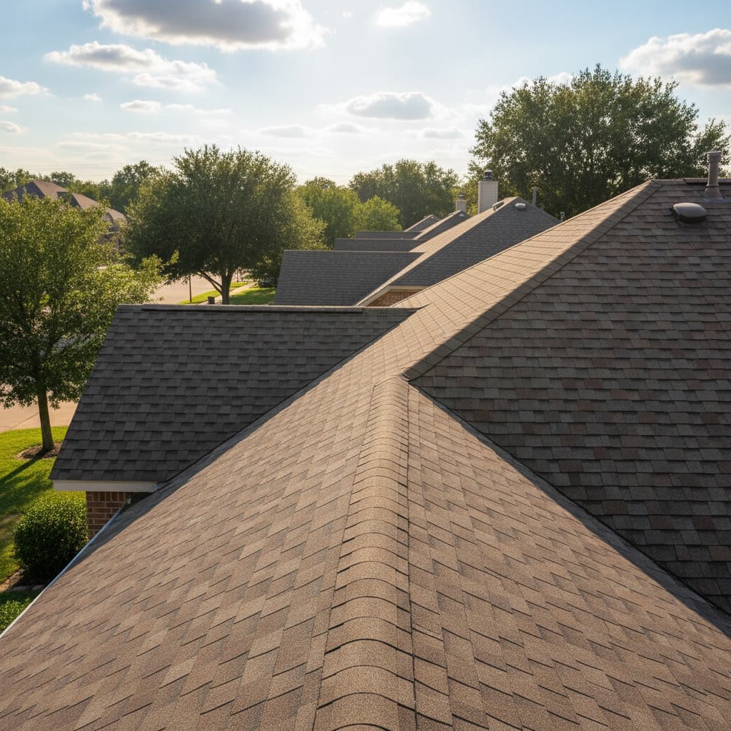 Comparison of three-tab and architectural asphalt shingles side by side
